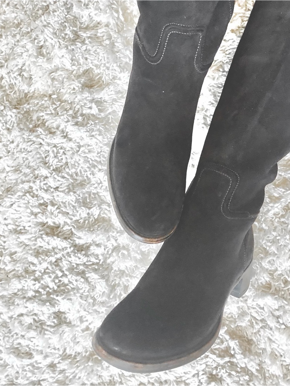 Prada Suede Tall Boots